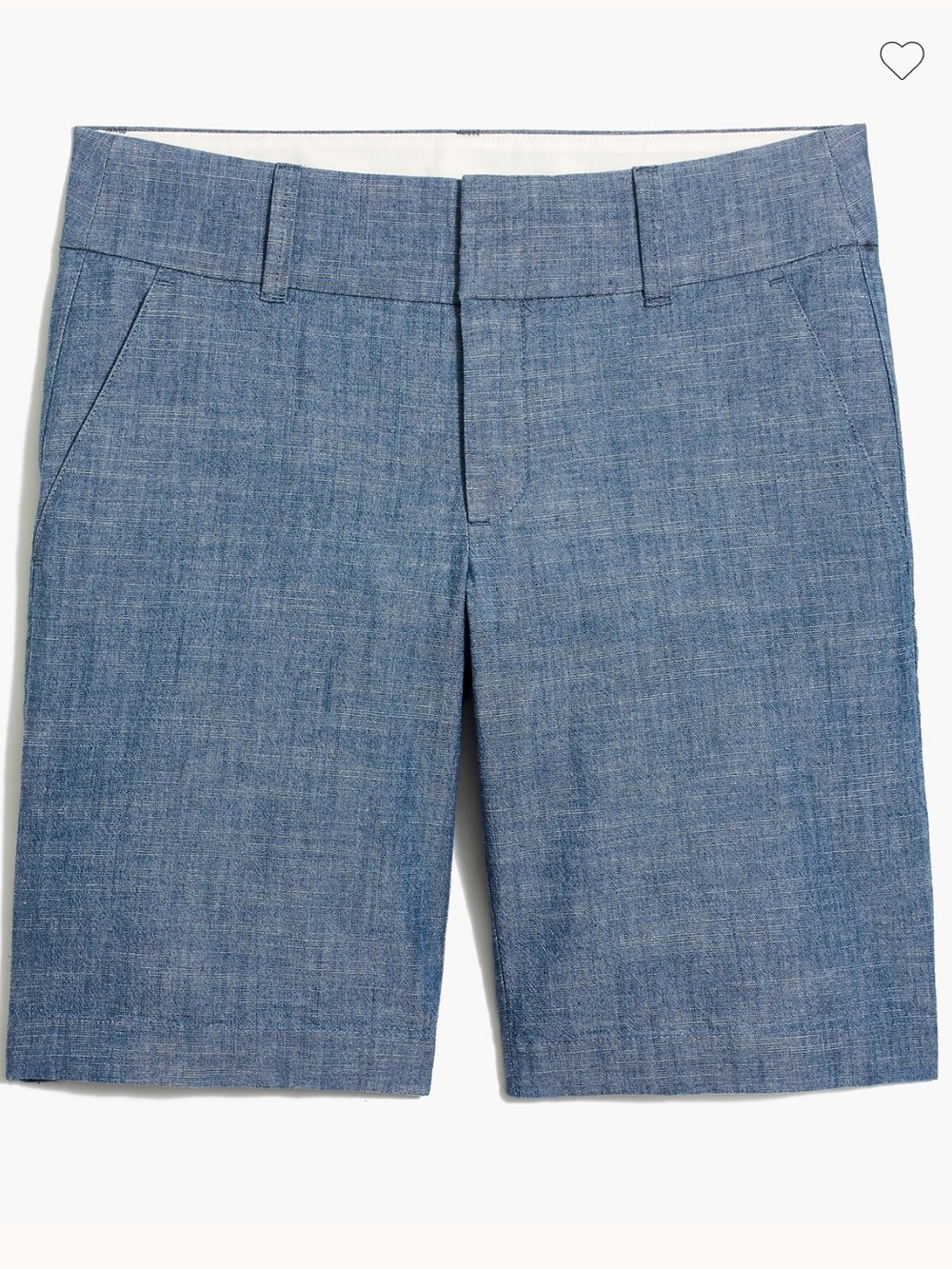 J.Crew Frankie denim chambray shorts lightweight size 4 blue pockets
